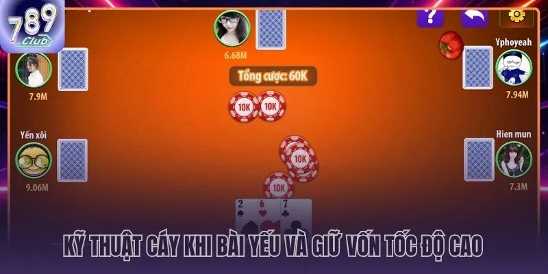 Cáy liêng 789CLUB kiểm soát ván đấu bằng áp lực tâm lý